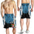 Fiji Polynesian Custom Personalised Men's Shorts - Tribal Wave Tattoo Flag Style Blue - Polynesian Pride