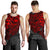 Samoa Polynesian Tank Top (Men) - Red Turtle Flowing - Polynesian Pride