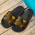 Polynesian Hawaii Sandals - Turtle Hibiscus Pattern Gold - Polynesian Pride