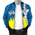 Palau Polynesian Men's Bomber Jacket - Tribal Wave Tattoo Flag Style - Polynesian Pride