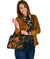 Tonga Polynesian Shoulder Handbag - Gold Plumeria - Polynesian Pride