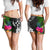 Kosrae Women Shorts - Turtle Plumeria Banana Leaf - Polynesian Pride