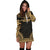 Marquesas Islands Women's Hoodie Dress - Polynesian Gold Chief - Polynesian Pride