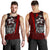 Yap Micronesia Men's Tank Top Red - Turtle With Hook Red - Polynesian Pride