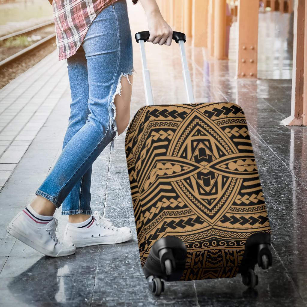 Polynesian Seamless Gold Luggage Covers - Polynesian Pride