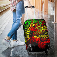 Vanuatu Polynesian Luggage Covers - Reggae Shark Polynesian Tattoo - Polynesian Pride
