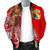 Tonga Men's Bomber Jacket - Polynesian Palm Tree Flag - Polynesian Pride