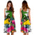 Tokelau Midi Dress White - Turtle Plumeria Banana Leaf - Polynesian Pride