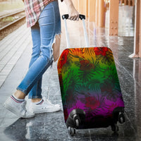 Polynesian Luggage Covers - Green Hibiscus Patterns - Polynesian Pride