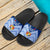 Mate Ma'a Tonga Rugby Slide Sandals Polynesian Creative Style - Blue - Polynesian Pride