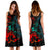 Polynesian Hibiscus Midi Dress 03 - Polynesian Pride