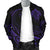 Hawaii Turtle Map Polynesian Men's Bomber Jacket - Purple - Frida Style - Polynesian Pride