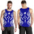 Kosrae Polynesian Men Tank Top Map Blue - Polynesian Pride