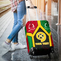 Polynesian Vanuatu Custom Personalised Luggage Covers - Vanuatu Flag and Coat Of Arms - Polynesian Pride