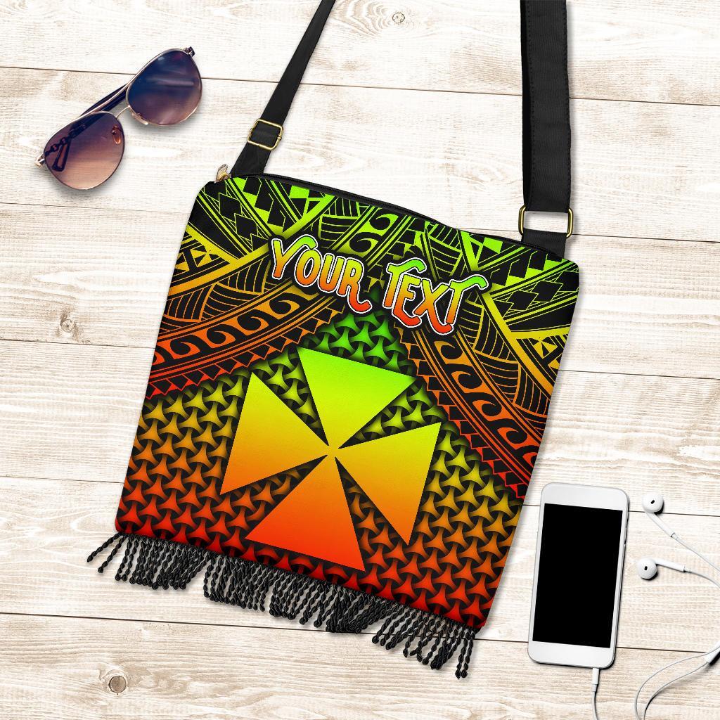 Polynesian Wallis and Futuna Personalised Boho Handbag - Reggae Vintage Polynesian Patterns One Style One Size Reggae - Polynesian Pride