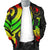 Yap Micronesian Men Bomber Jacket - Reggae Tentacle Turtle - Polynesian Pride