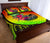 American Samoa Quilt Bed Set - Polynesian Hook And Hibiscus (Raggae) - Polynesian Pride