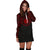 Nauru Women Hoodie Dress - Nauru Coat Of Arms Polynesian Red Black - Polynesian Pride