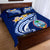 Guam Quilt Bed Set - Guam Seal Polynesian Patterns Plumeria (Blue) - Polynesian Pride