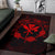 Hawaii Kanaka Turtle Hibiscus Polynesian Rug - Anthea Style Red - Polynesian Pride