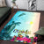 Polynesian Hawaii Rugs - View sea Hawaii with Turtle and Whale - Polynesian Pride