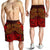 Chuuk Men's Shorts - Red Shark Polynesian Tattoo - Polynesian Pride