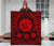 Hawaii Premium Quilt - Hawaii Map Honu Hibiscus Red Polynesian Premium Quilt - Polynesian Pride