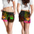 Vanuatu Polynesian Women's Shorts - Hibiscus and Banana Leaves - Polynesian Pride