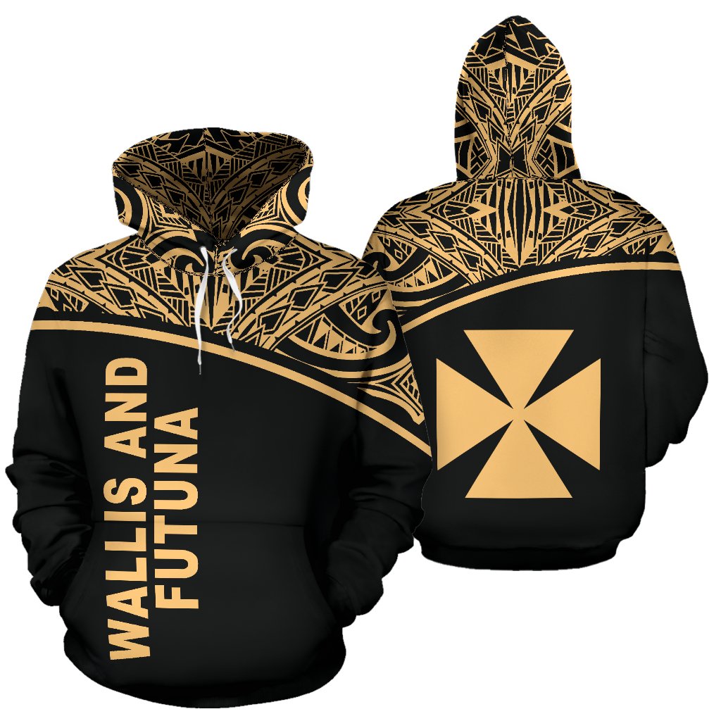 Wallis and Futuna Polynesian Hoodie Gold Unisex Gold - Polynesian Pride