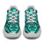 Polynesian Plumeria Mix Turquoise Black Chunky Sneakers - Polynesian Pride