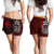 Federated States of Micronesia Women's Shorts Red - Turtle With Hook Women Red - Polynesian Pride