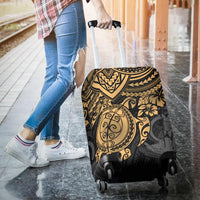 Vanuatu Polynesian Luggage Covers - Gold Turtle - Polynesian Pride