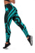 Papua New Guinea Women's Leggings - Turquoise Tentacle Turtle - Polynesian Pride