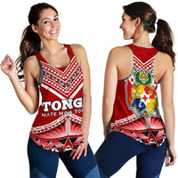 Mate Ma'a Tonga Pattern Women's Racerback Tank - Polynesian Pride