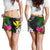 Hawaii Women Shorts - Turtle Plumeria Banana Leaf - Polynesian Pride