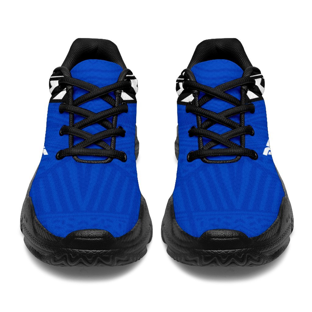 Pohnpei Flag Chunky Sneakers Micronesian Pattern - Polynesian Pride