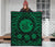 Hawaii Premium Quilt - Hawaii Map Honu Hibiscus Green Polynesian Premium Quilt - Polynesian Pride