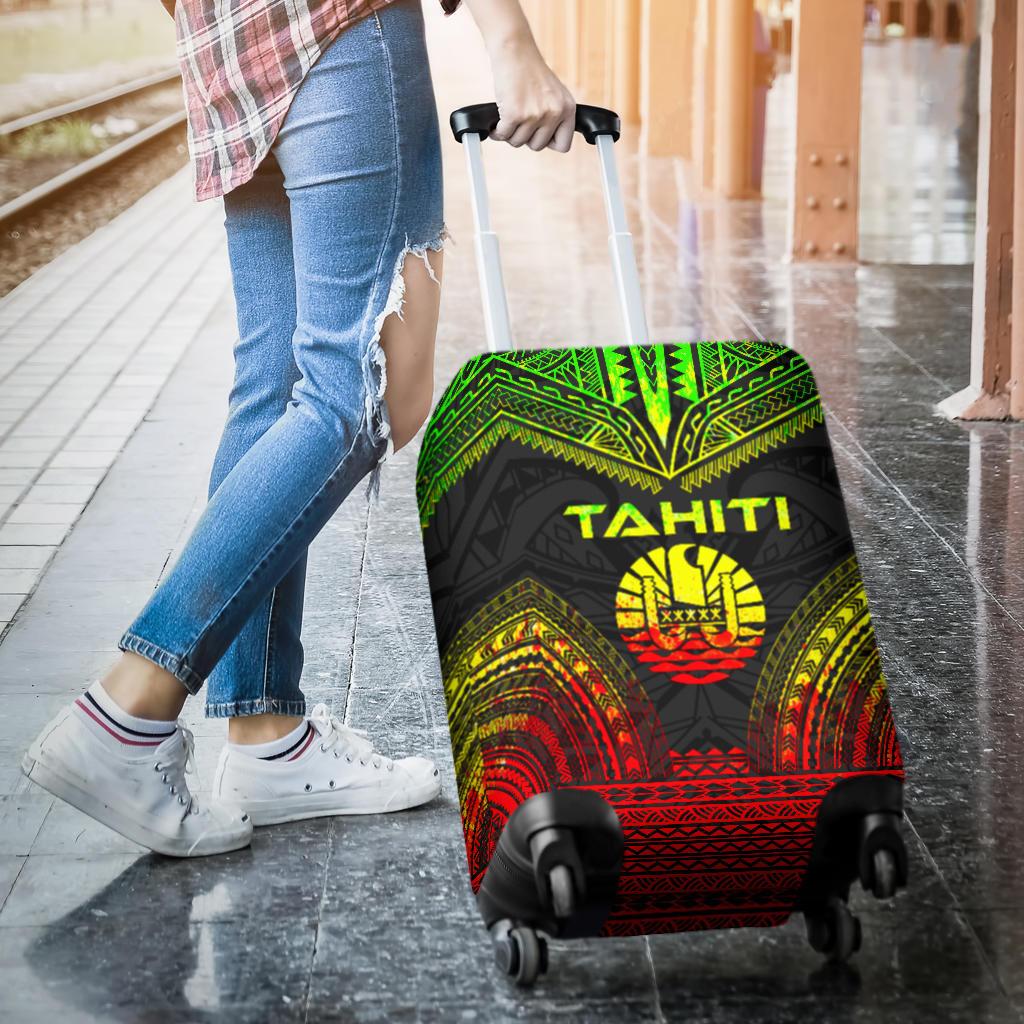 Tahiti Polynesian Chief Luggage Cover - Reggae Version - Polynesian Pride