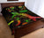 American Samoa Polynesian Quilt Bed Set - Turtle With Blooming Hibiscus Reggae - Polynesian Pride