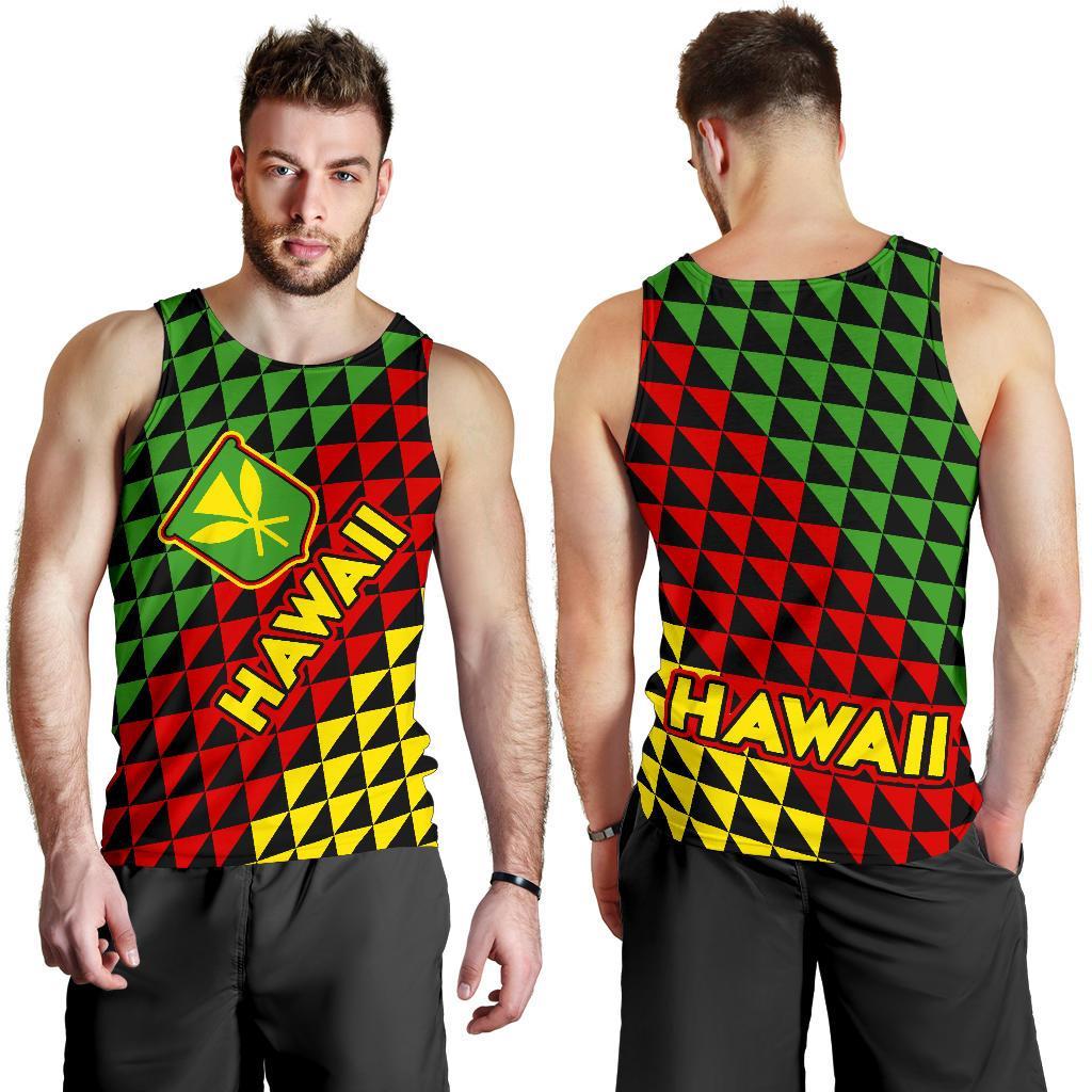 Kanaka Maoli Flag Men's Tank Top Hawaii Th5 - Polynesian Pride