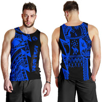 (Custom Personalised) Polynesian Tonga Men Tank Top - Maui Moana Tattoo with Seal Tonga - Polynesian Pride