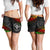 Hawaii Polynesian Women's Shorts - Kanaka Maoli Hawaiian Map Women Black - Polynesian Pride