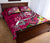 Tonga Quilt Bed Set - Turtle Plumeria (Pink) - Polynesian Pride