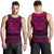 New Zealand Rugby Men's Tank Top Maori Haka - Silver Fern (Pink) - Polynesian Pride