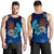 American Samoa Polynesian Men's Tank Top - Blue Polynesian Eagle - Polynesian Pride