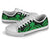 Wallis and Futuna Low Top Canvas Shoes - Green Tentacle Turtle - Polynesian Pride