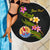 Tahiti Custom Personalised Beach Blanket - Plumeria Tribal - Polynesian Pride