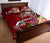 Guam Custom Personalised Quilt Bed Set - Turtle Plumeria (Red) - Polynesian Pride