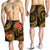 Samoa Polynesian Men Shorts - Gold Plumeria GOLD - Polynesian Pride