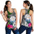 Marshall Islands Women Racerback Tank - Turtle Plumeria Banana Leaf Crest - Polynesian Pride